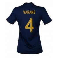 Dámy Fotbalový dres Francie Raphael Varane #4 MS 2022 Domácí Krátký Rukáv